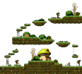 Minimap of East Entrance to Mushroom Town